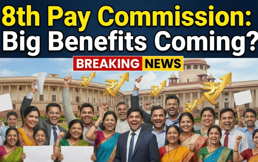 8th Pay Commission New Update: सभी सरकारी कर्मचारियों में खुशी की लहर! सुप्रीम कोर्ट और सरकार की तैयारियों से क्या मिलने वाले हैं बड़े फायदे ? 8th Pay Commission New Update: सभी सरकारी कर्मचारियों में खुशी की लहर! सुप्रीम कोर्ट और सरकार की तैयारियों से क्या मिलने वाले हैं बड़े फायदे ?