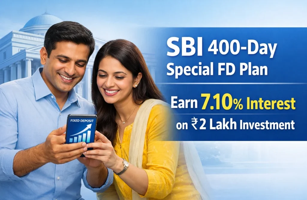 SBI 400-Day Special FD Plan: Earn 7.10% Interest on ₹2 Lakh Investment SBI 400-Day Special FD Plan,SBI