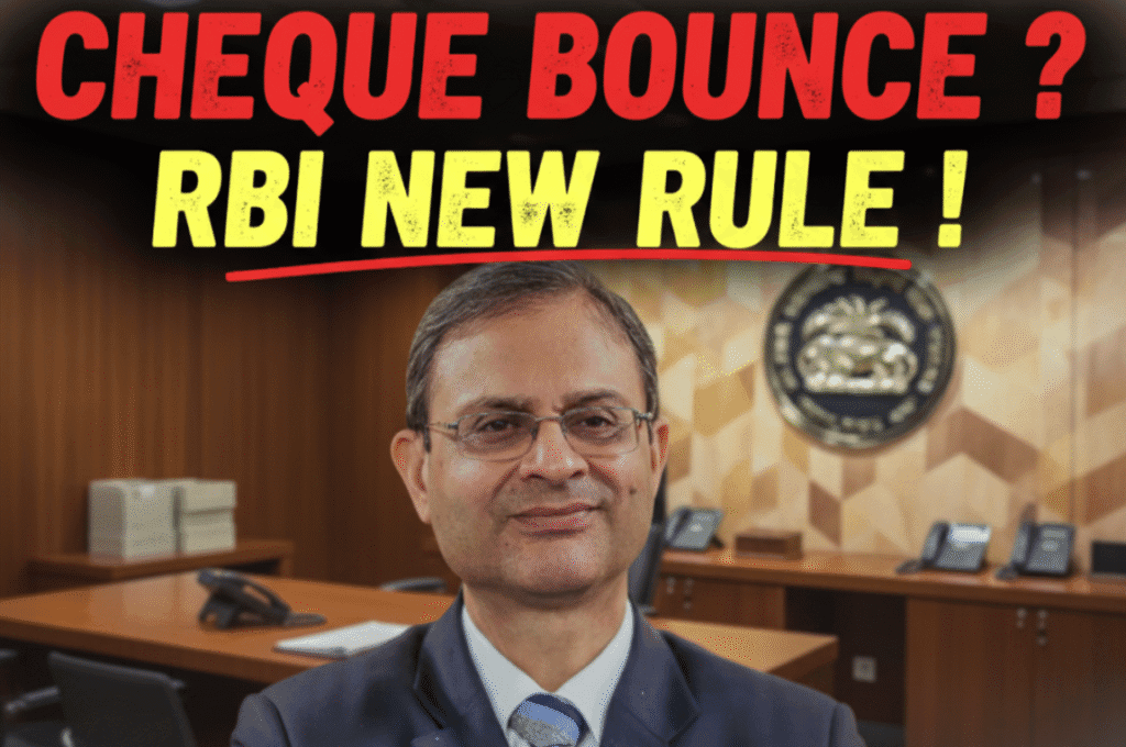 सख्त नियम: RBI Cheque Bounce Rules 2025 — अब Cheque Bounce पर लगेगी Double Penalty सख्त नियम: RBI Cheque Bounce Rules 2025 — अब Cheque Bounce पर लगेगी Double Penalty