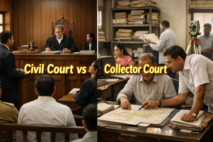 Civil Court vs Collector Court: Crucial Differences, Powerful Legal Powers & Jurisdiction Explained (2026) Civil Court vs Collector Court