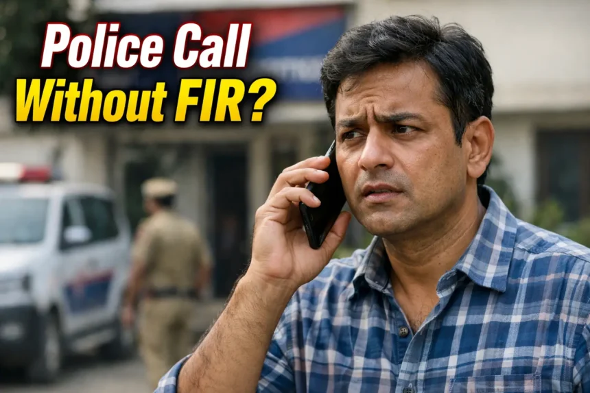 Police Can Call You Without FIR in 2026? Shocking Legal Truth Every Indian Must Know Police call without FIR