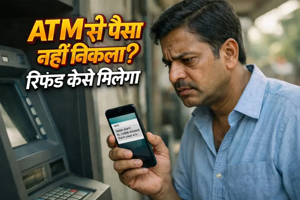ATM से पैसा नहीं निकला