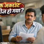 बैंक अकाउंट फ्रीज