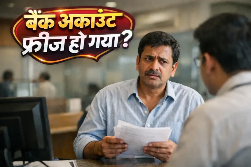 बैंक अकाउंट फ्रीज