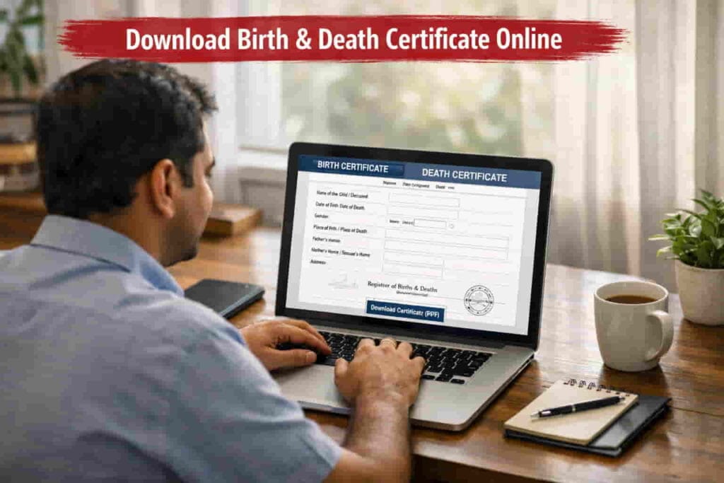 घर बैठे Birth/Death Certificate डाउनलोड करें: Easy और Helpful Step by Step guide 2026 Birth/Death Certificate