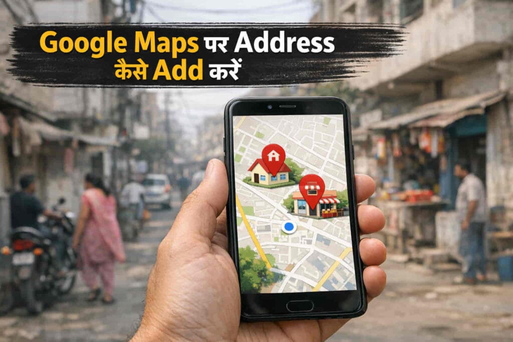 Google Maps पर घर या दुकान का Address Add करने का आसान तरीका (2026 Easy Guide) Google Maps