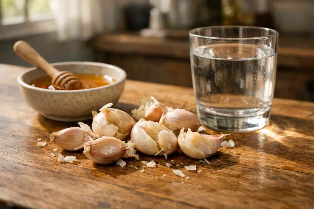 खाली पेट कच्चा लहसुन खाने से क्या होता है ? जानिए 5 फायदे खाली पेट कच्चा लहसुन