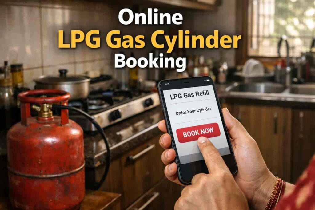 Online LPG गैस सिलेंडर कैसे बुक करें ? जानिए आसान तरीका Online LPG Gas Cylinder Booking