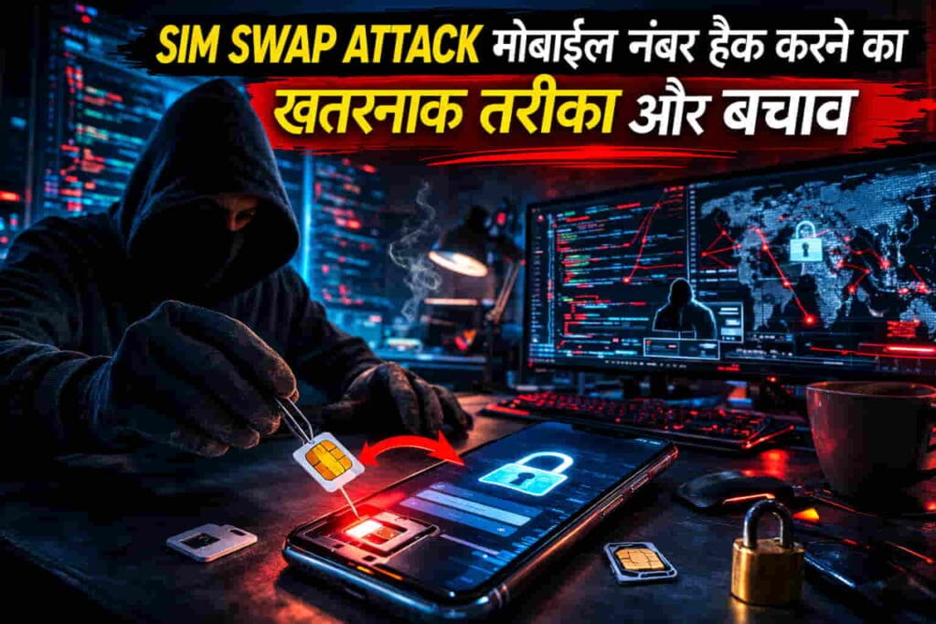 SIM Swap Attack क्या है ? मोबाइल नंबर हैक करने का खतरनाक तरीका और बचाव 2026 SIM Swap Attack