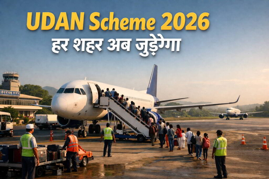 UDAN Scheme 2026: Air Connectivity में Revolutionary Boost से सस्ती उड़ानें। UDAN Scheme 2026