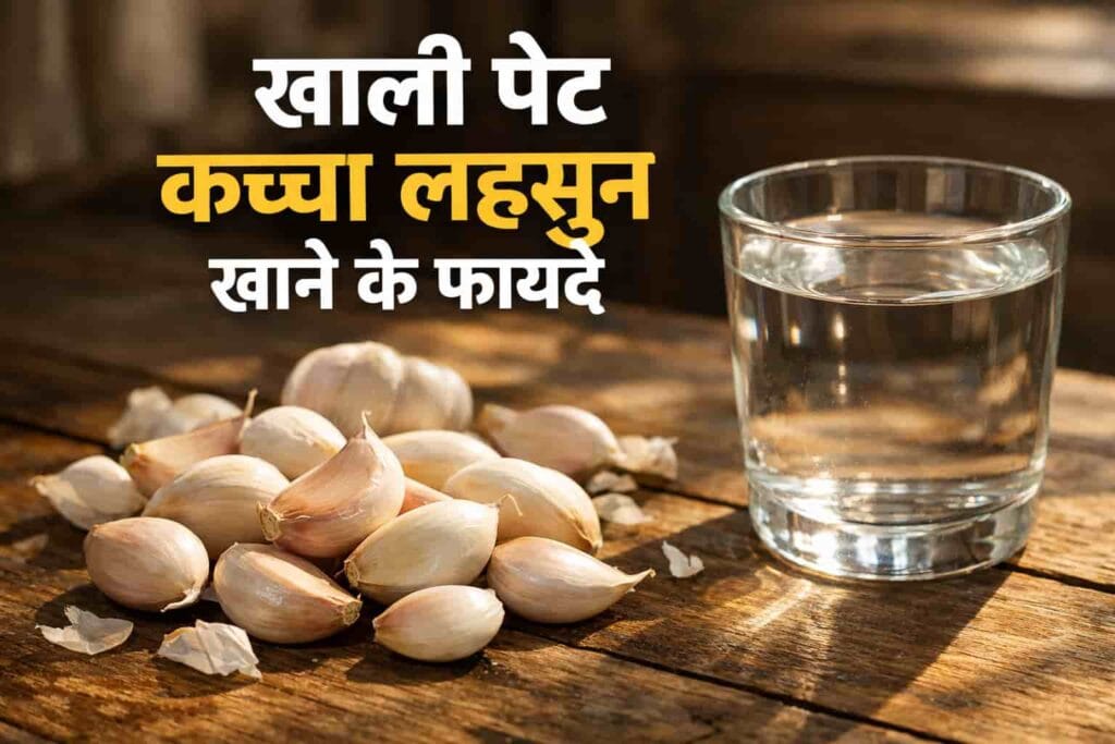 खाली पेट कच्चा लहसुन खाने से क्या होता है ? जानिए 5 फायदे कच्चा लहसुन