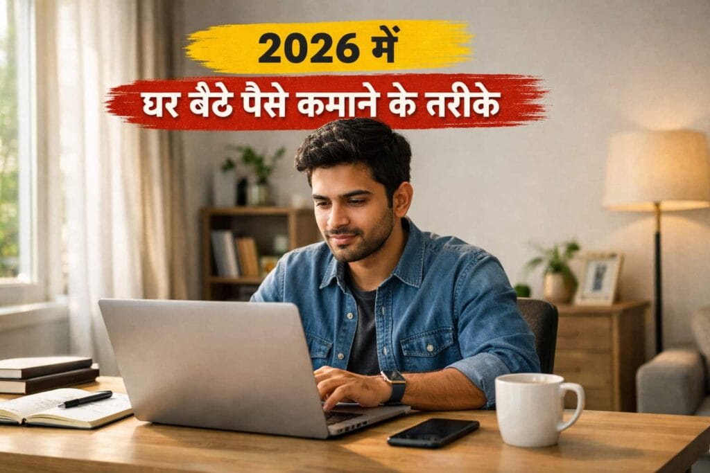 2026 में घर बैठे पैसे कमाने के 10 Best असरदार तरीके घर बैठे पैसे