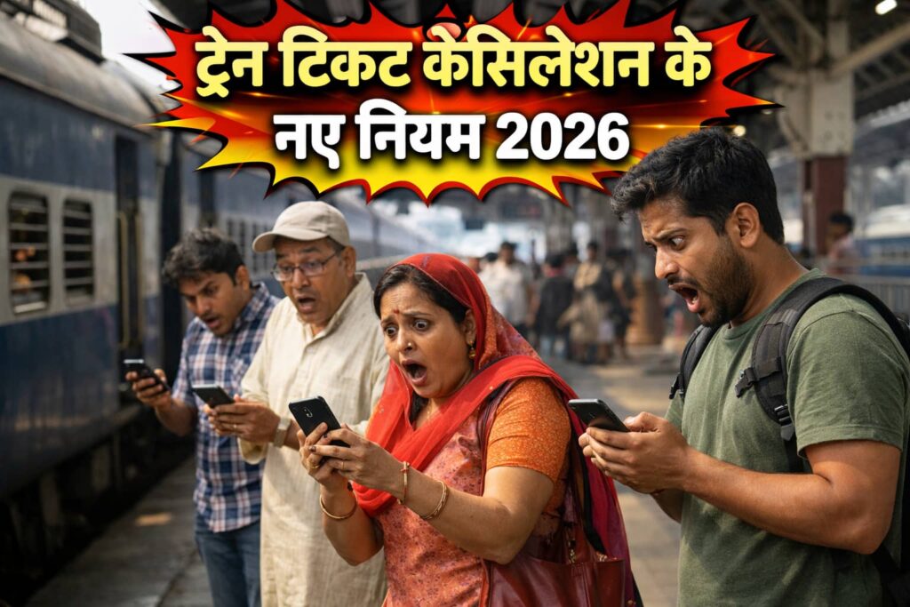 ट्रेन टिकट कैंसिलेशन के नए नियम 2026: अब 8 घंटे पहले कैंसिल करने पर क्या मिलेगा रिफंड ? ट्रेन टिकट कैंसिलेशन