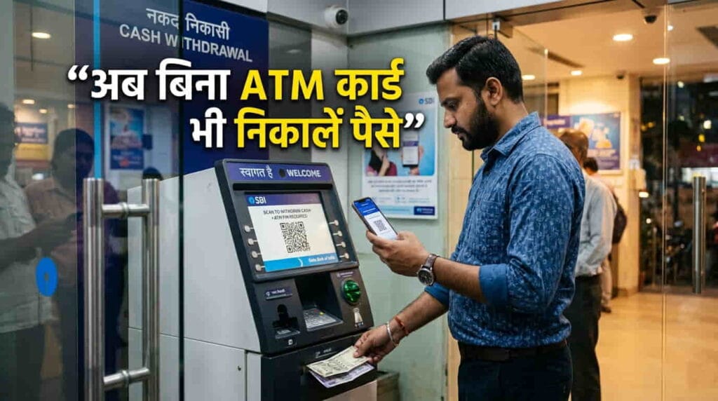 बिना डेबिट कार्ड ATM से पैसे कैसे निकालें ? जानिए Cardless Cash Withdrawal का आसान तरीका 2026 डेबिट कार्ड