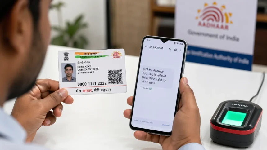 आधार कार्ड से मोबाइल नंबर लिंक कैसे करें – पूरी जानकारी हिंदी में आधार कार्ड से मोबाइल नंबर लिंक कैसे करें