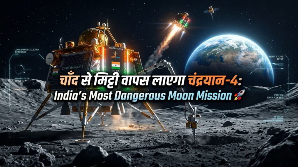 चंद्रयान-4 मिशन क्या है ? 5 मॉड्यूल, लॉन्च प्लान और ISRO का सबसे खतरनाक Moon Mission चंद्रयान-4