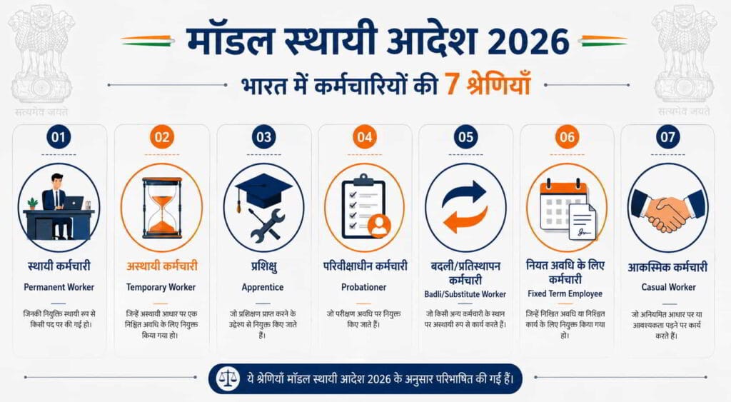 Model Standing Orders 2026 : जानें श्रमिकों के अधिकार और नियोक्ताओं की जिम्मेदारियां – Major New Update