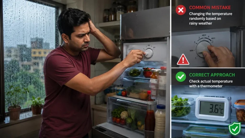 Best Refrigerator Temperature During Monsoon: The Common Mistake Most People Make Common Mistake People Make During Monsoon